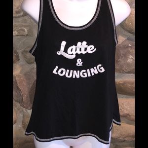 Latte & Lounging Soft Sleep (or workout) Top 14-16